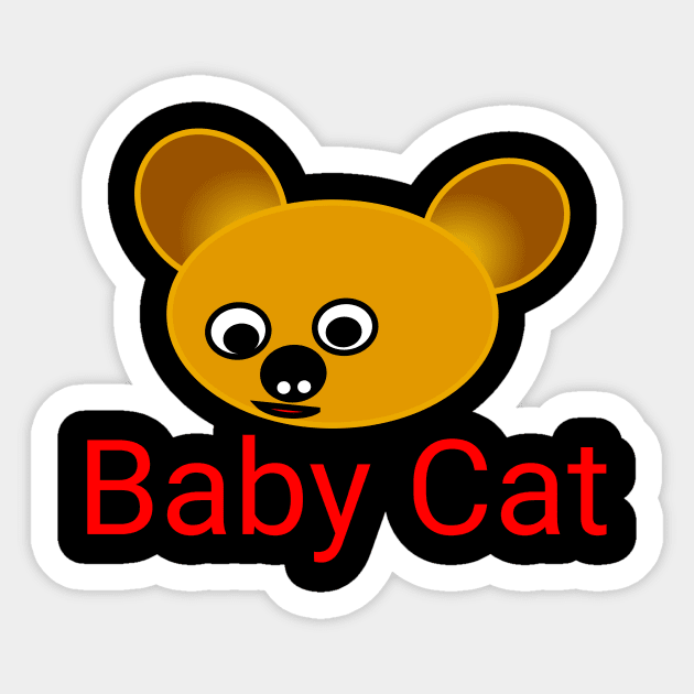 BabyCat Sticker by Holisudin 